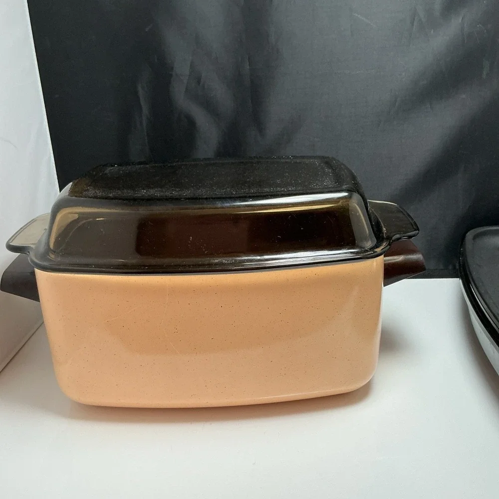 Vtg West Bend 6 Qt Slow Cooker Griddle Amber Glass Lid Chicken Rooster Tested